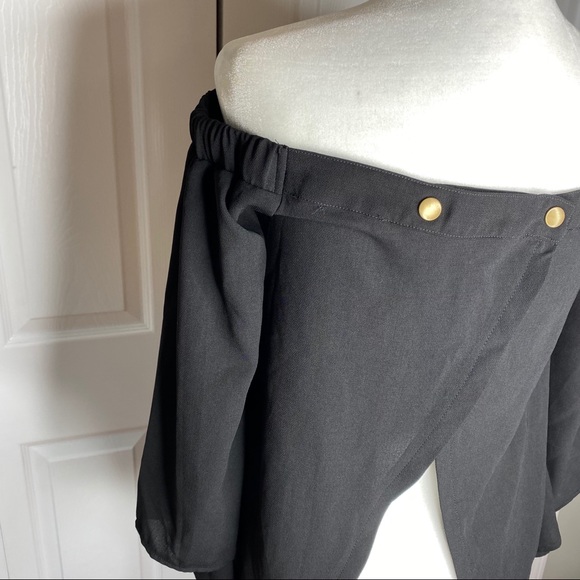 🔥SOLD🔥 Essue Off Shoulder Top Black Size Small - Picture 8 of 16